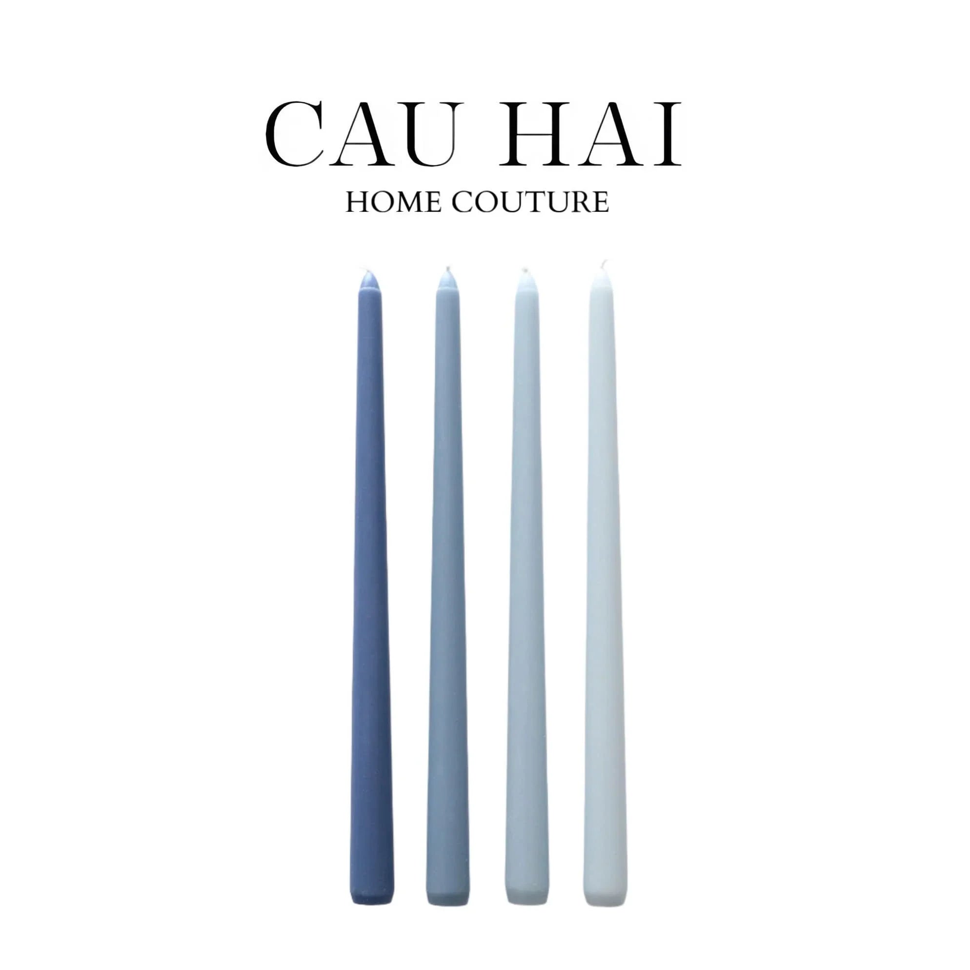 Set 4 Nến Gradation Taper - Blue/Green/Pink/Emerald-CẬU HAI HOME DECOR