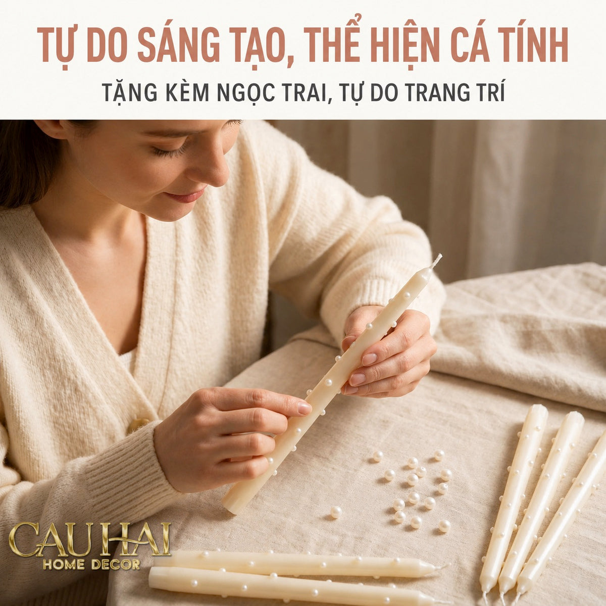 Set 4 Nến Thơm Pearl Radiance 4pcs-NẾN TRANG TRÍ-CẬU HAI HOME DECOR-CẬU HAI HOME DECOR