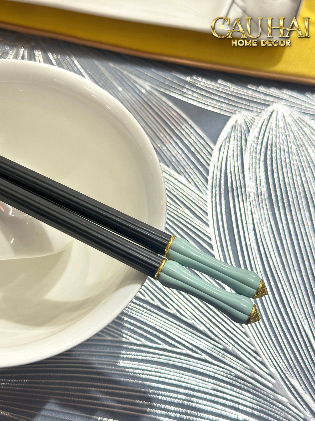 Set 5 Đôi Đũa Sợi Thuỷ Tinh Azure Classic PET Chopsticks 24cm-Dinner Cutlery Set Dao Muỗng Nĩa-Đối tác tại Trung Quốc theo từng đơn đặt hàng-CẬU HAI HOME DECOR