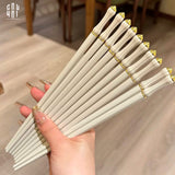 Set 5 Đôi Đũa Sợi Thuỷ Tinh Opaline Classic PET Chopsticks 24cm-Dinner Cutlery Set Dao Muỗng Nĩa-Đối tác tại Trung Quốc theo từng đơn đặt hàng-CẬU HAI HOME DECOR