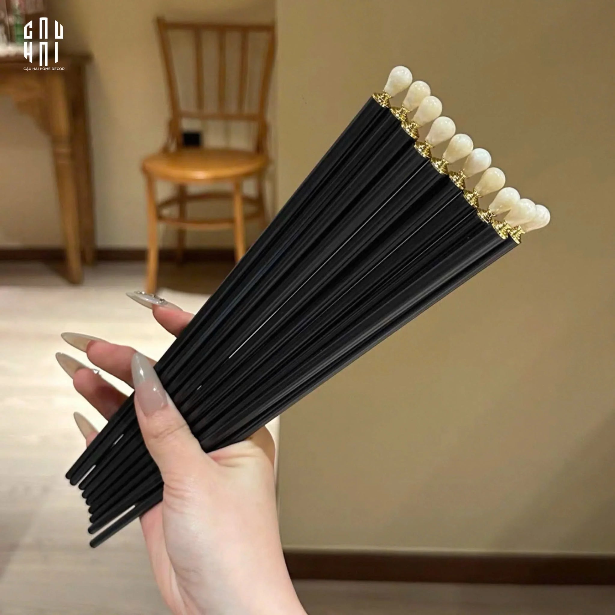 SET 5 ĐÔI ĐŨA TRÂN CHÂU - CẬU HAI HOME DECOR