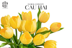 Set 5 Hoa Tulip Lemonlight Grace-CẬU HAI HOME DECOR