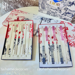 Set 6 Đôi Đũa Sứ Maxi Cannage Couture Ceramic Chopsticks Set-CẬU HAI HOME DECOR