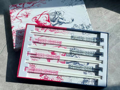 Set 6 Đôi Đũa Sứ Maxi Cannage Couture Ceramic Chopsticks Set-CẬU HAI HOME DECOR