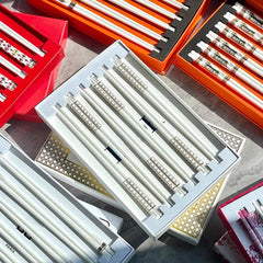 Set 6 Đôi Đũa Sứ Maxi Cannage Couture Ceramic Chopsticks Set-CẬU HAI HOME DECOR