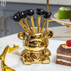 Set 6 Muỗng Tráng Miệng Cutie Bear-CẬU HAI HOME DECOR