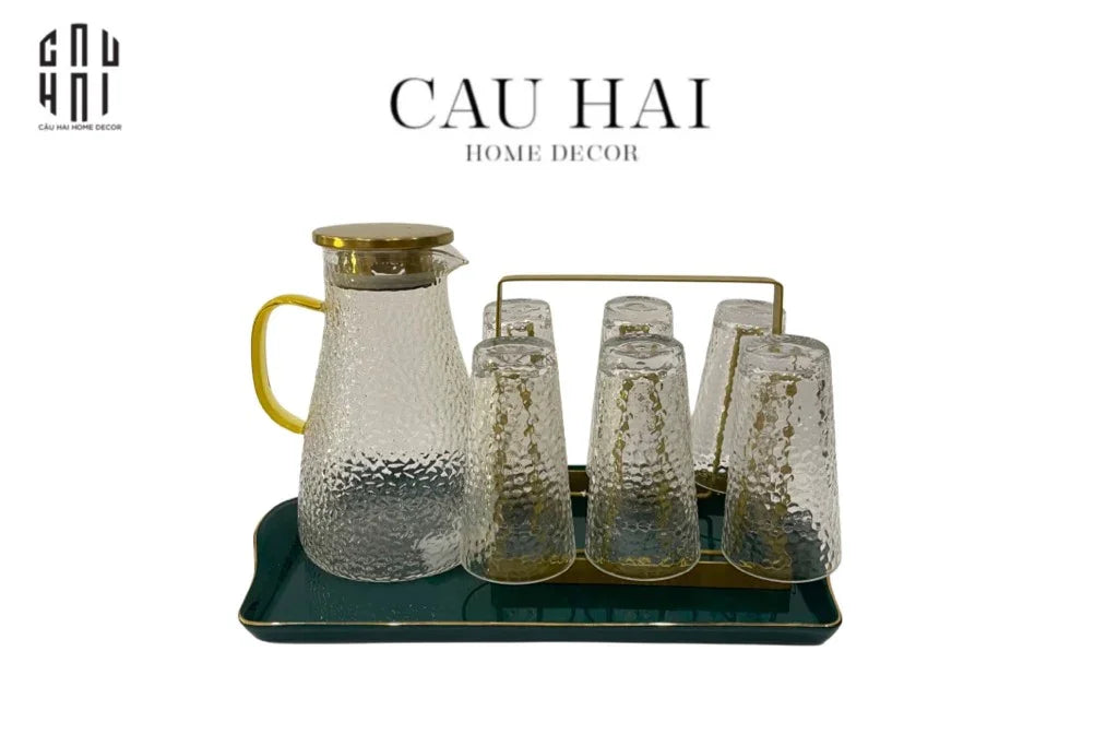 Set Bình Nước Devine 9Pcs SS25-CẬU HAI HOME DECOR