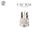 SET CHAI LỌ GIA VỊ GOLDEN VEIN WHITE FW25-CẬU HAI HOME DECOR