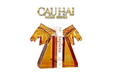 Set Chặn Sách Pha Lê Cavallier Ambré-SÁCH TRANG TRÍ-Đối tác tại Trung Quốc theo từng đơn đặt hàng-CẬU HAI HOME DECOR