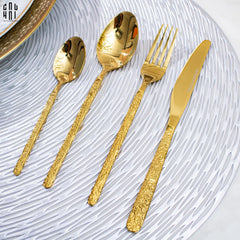 Set Dao Muỗng Nĩa 24 Món Glorious By Herm. Golden Premium Family's Cutlery 24Pcs-CẬU HAI HOME DECOR