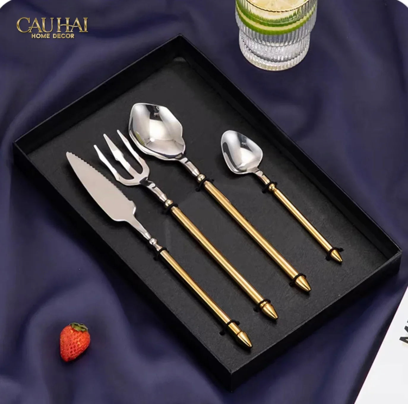 Set Dao Muỗng Nĩa 4 Món Atlantic Legendary Trident Prestige Dinner Cutlery 4pcs-CẬU HAI HOME DECOR