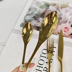Set Dao Muỗng Nĩa 4 Món H Class Golden Attelage Noble Dinner Cutlery 4pcs-CẬU HAI HOME DECOR