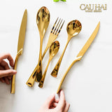 Set Dao Muỗng Nĩa 4 Món H Class Golden Attelage Noble Dinner Cutlery 4pcs-Dinner Cutlery Set Dao Muỗng Nĩa-CẬU HAI HOME DECOR-CẬU HAI HOME DECOR