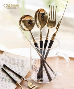 Set Dao Muỗng Nĩa 4 Món Phantom Glamour Trident Couture Dinner Cutlery 4Pcs-CẬU HAI HOME DECOR
