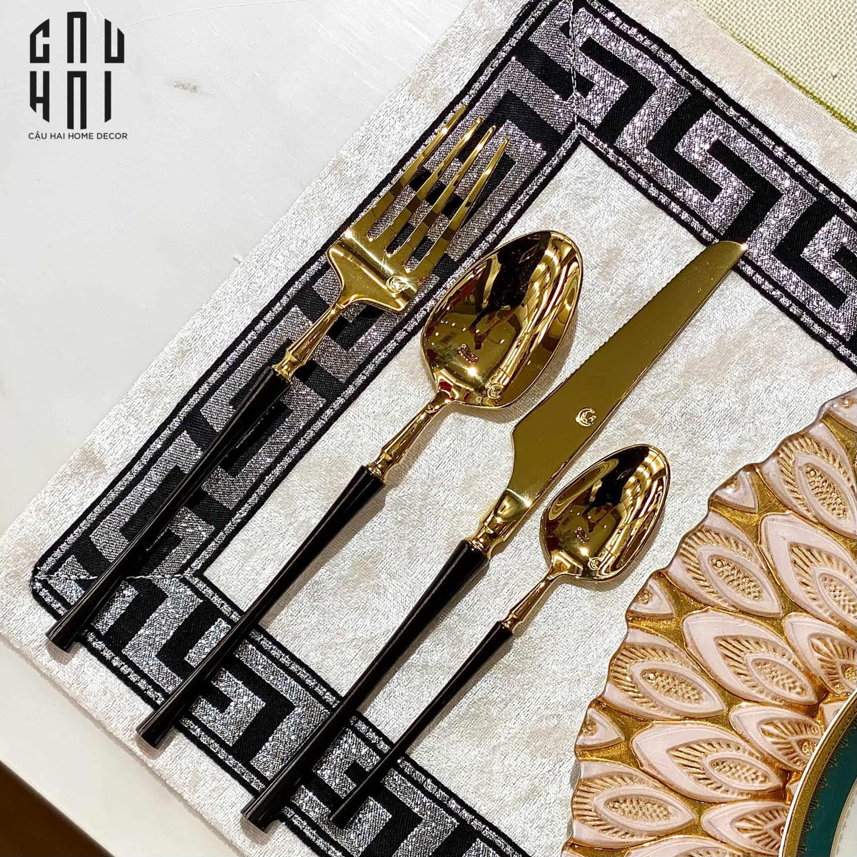 Set Dao Muỗng Nĩa 4 Món Phantom Premium Dinner Cutlery 4Pcs-Dinner Cutlery Set Dao Muỗng Nĩa-Đối tác tại Trung Quốc theo từng đơn đặt hàng-CẬU HAI HOME DECOR