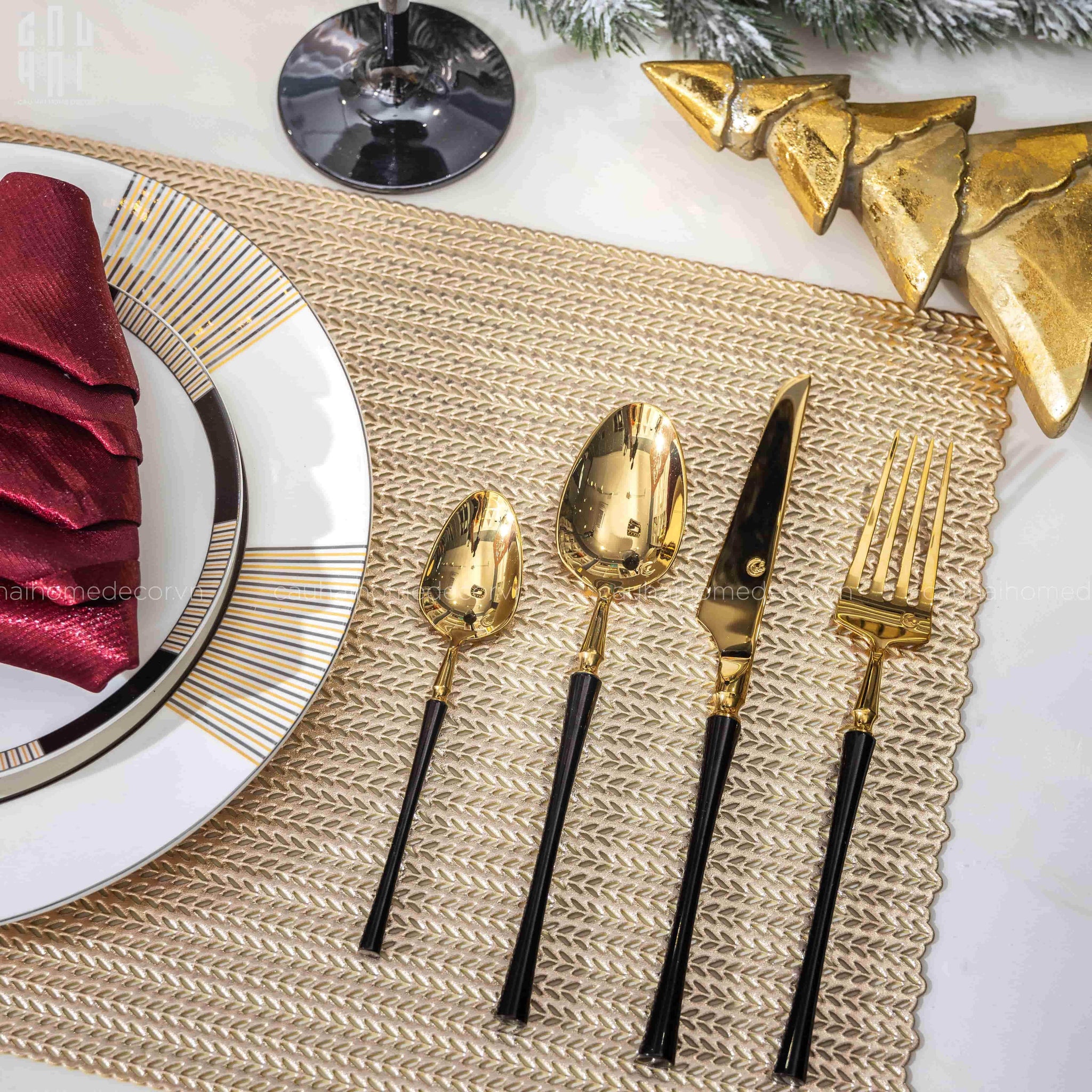Set Dao Muỗng Nĩa 4 Món Phantom Premium Dinner Cutlery 4Pcs-CẬU HAI HOME DECOR