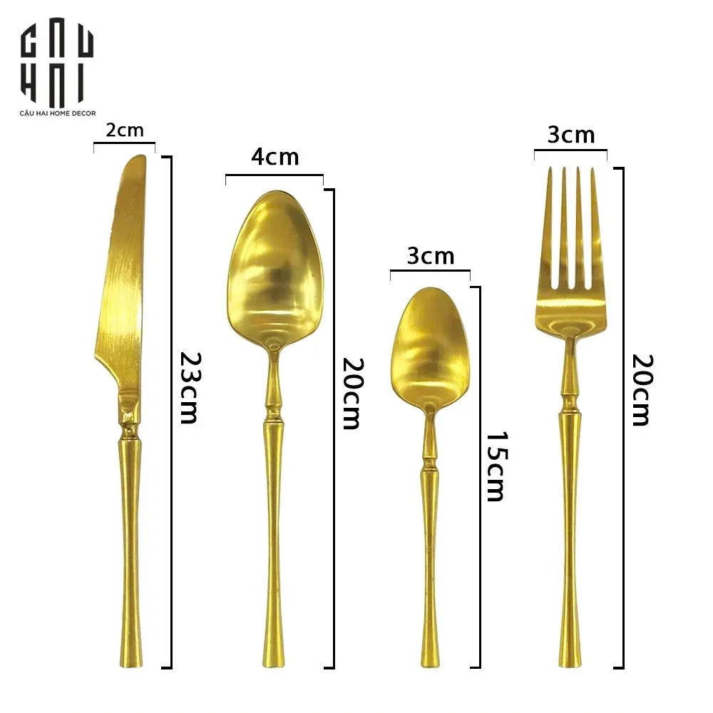 SET DAO NĨA ARTHUR 4PCS - SET CUTLERY ARTHUR 4PCS ( BLUR ) - CẬU HAI HOME DECOR