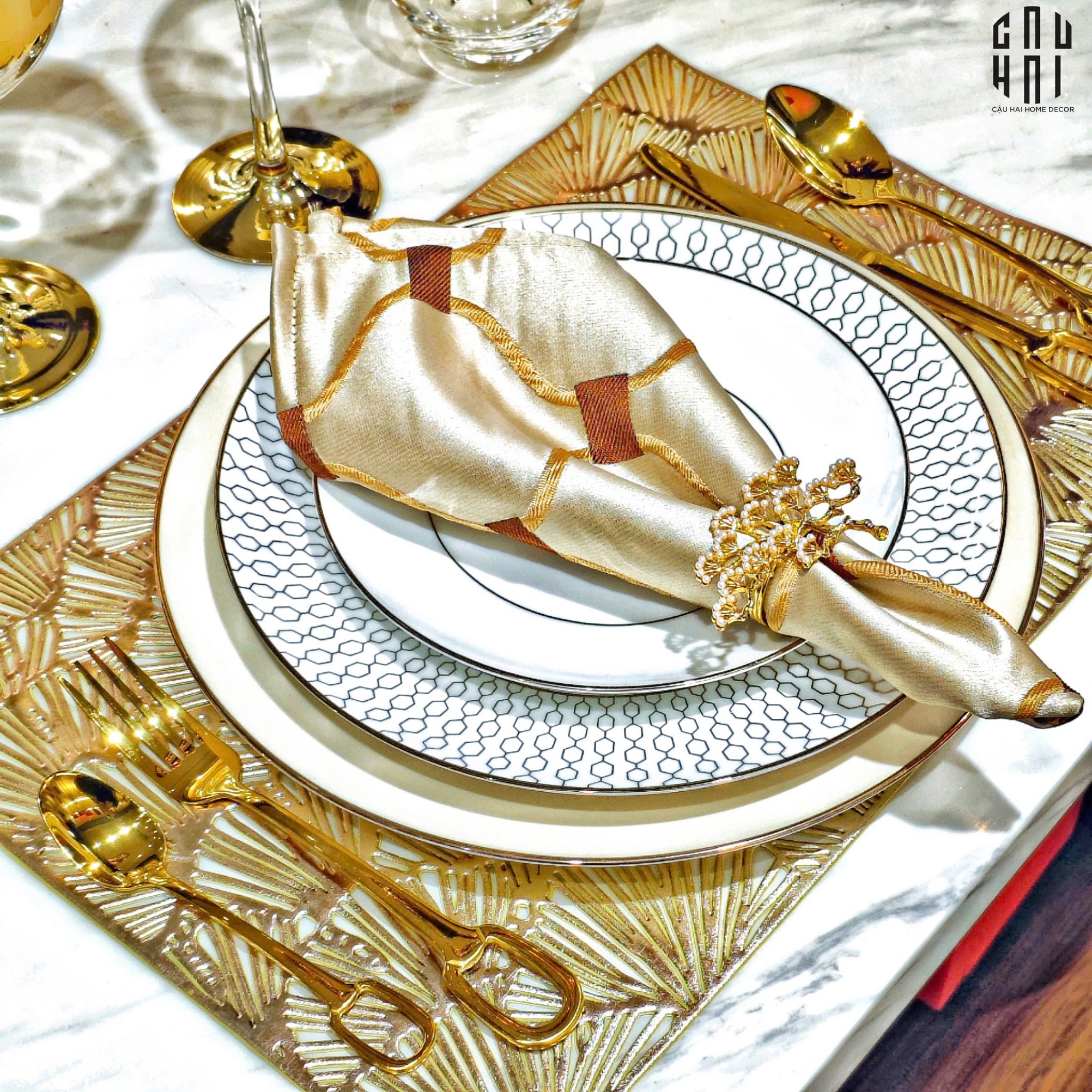 SET DAO NĨA ELITE 4PCS - CUTLERY ELITE 4PCS FULL BOX - CẬU HAI HOME DECOR