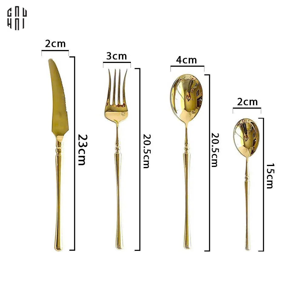 SET DAO NĨA GLAMOUR 4PCS - CUTLERY GLAMOUR 4PCS ( SHINING ) - CẬU HAI HOME DECOR