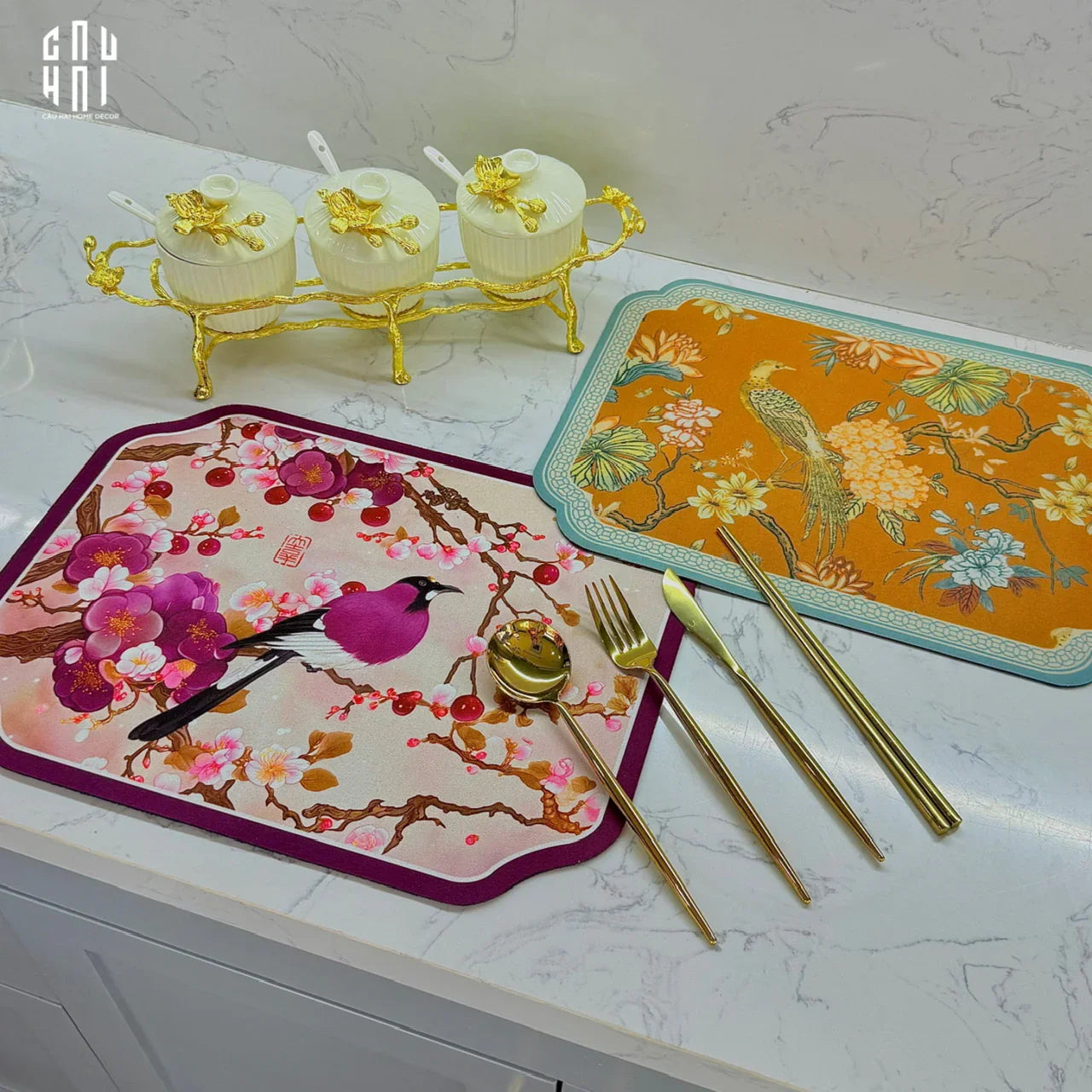 SET DAO NĨA GOLDEN 4PCS - CUTLERY GOLDEN 4PCS - CẬU HAI HOME DECOR
