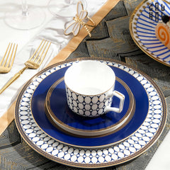 Set Đĩa Bàn Tiệc Âu Ogilvy Banquet Plates 4 Pcs Élégance Cobalt Blue Dinnerware Sets-CẬU HAI HOME DECOR
