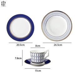 Set Đĩa Bàn Tiệc Âu Ogilvy Banquet Plates 4 Pcs Élégance Cobalt Blue Dinnerware Sets-CẬU HAI HOME DECOR