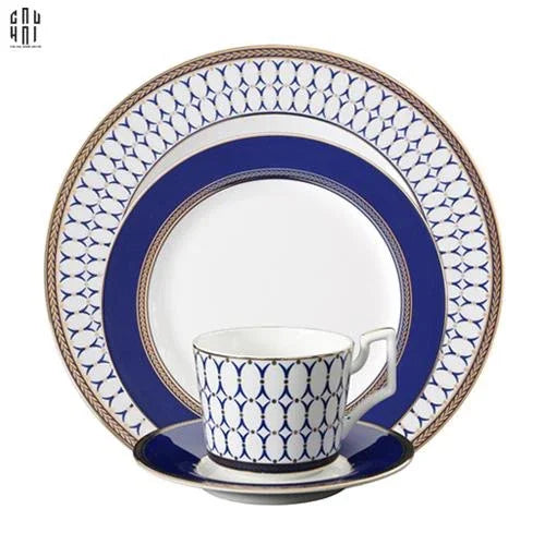 Set Đĩa Bàn Tiệc Âu Ogilvy Banquet Plates 4 Pcs Élégance Cobalt Blue Dinnerware Sets-CẬU HAI HOME DECOR