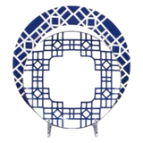Set Đĩa Dinner Gốm Sứ Lattice Atelier Cobalt 2pcs-SET CHÉN DĨA-CẬU HAI HOME DECOR-CẬU HAI HOME DECOR