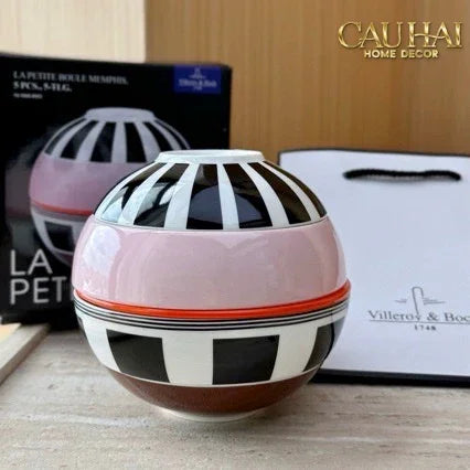 Set Đĩa Gốm Sứ Première La Petite Boule Memphis Complète Édition - Full Box-CẬU HAI HOME DECOR