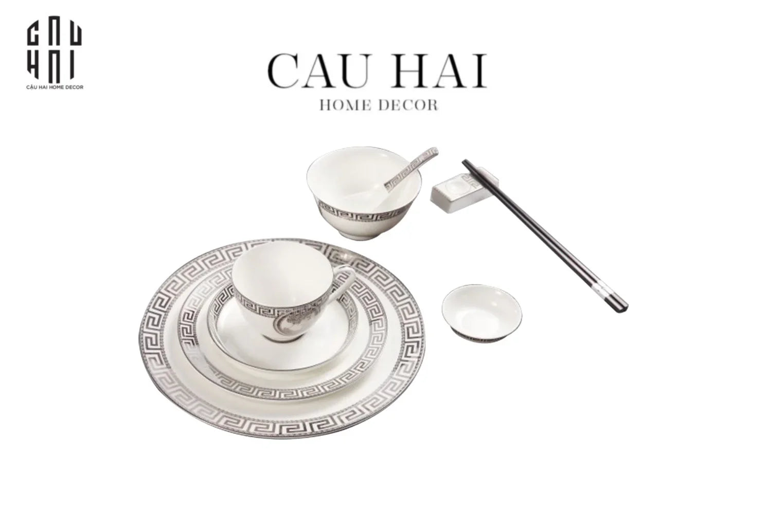 SET DINNER LADY ELEANOR 8PCS SS25 - CẬU HAI HOME DECOR