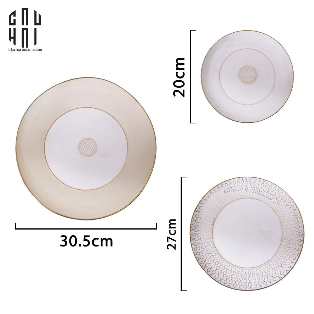 SET DINNER LE PALAIS 3PCS SS22 - CẬU HAI HOME DECOR