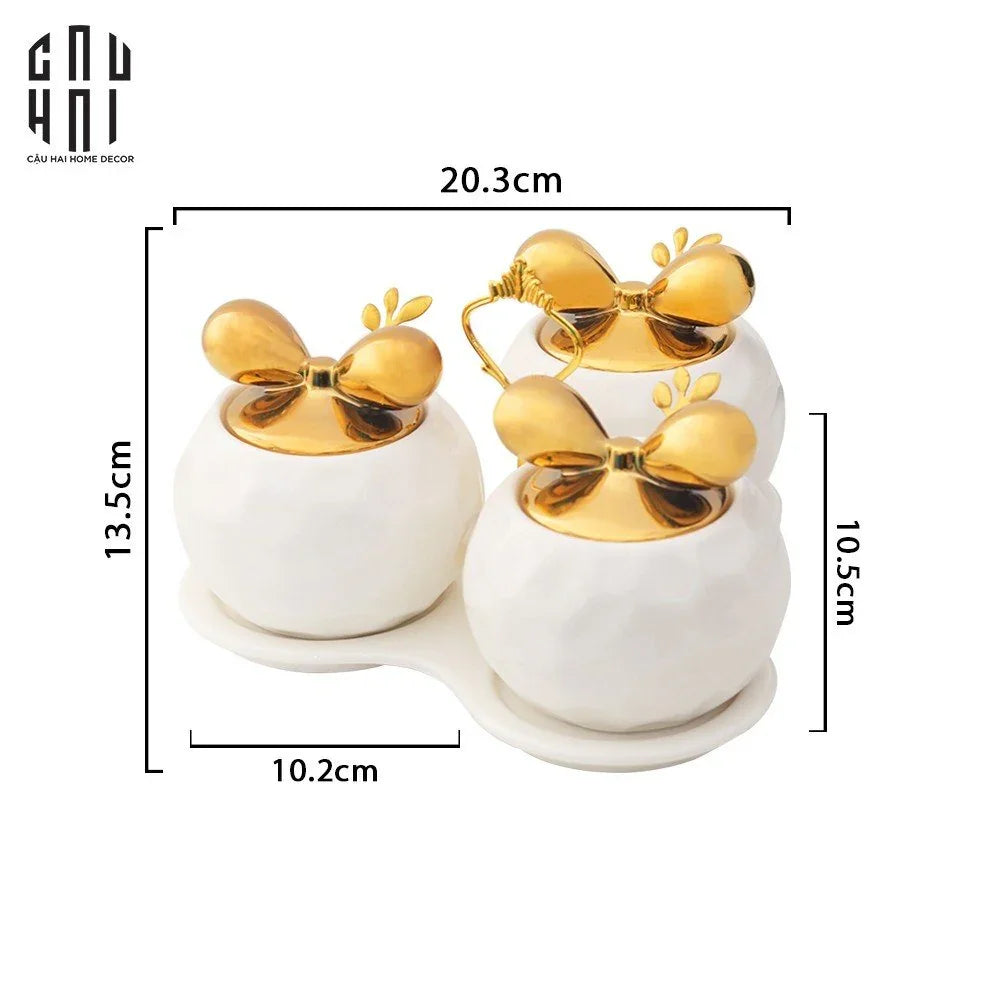 SET GIA VỊ WHITE JASMINE - CẬU HAI HOME DECOR