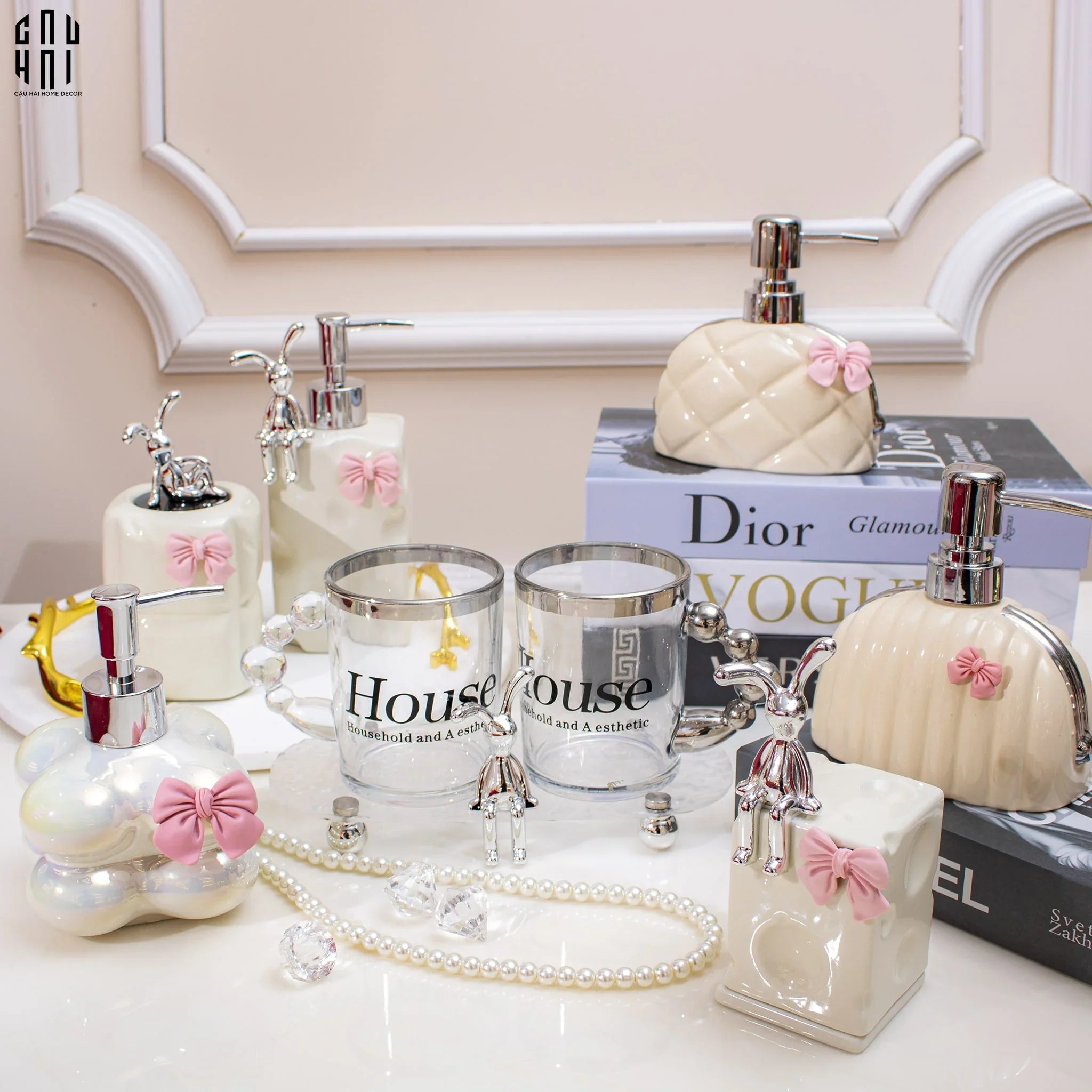 SET KHAY VÀ 2 LY MORNING. SS22-CẬU HAI HOME DECOR