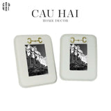 SET KHUNG ẢNH DA LEATHER CRÈME CHAÎNE D’ANCRE - CẬU HAI HOME DECOR