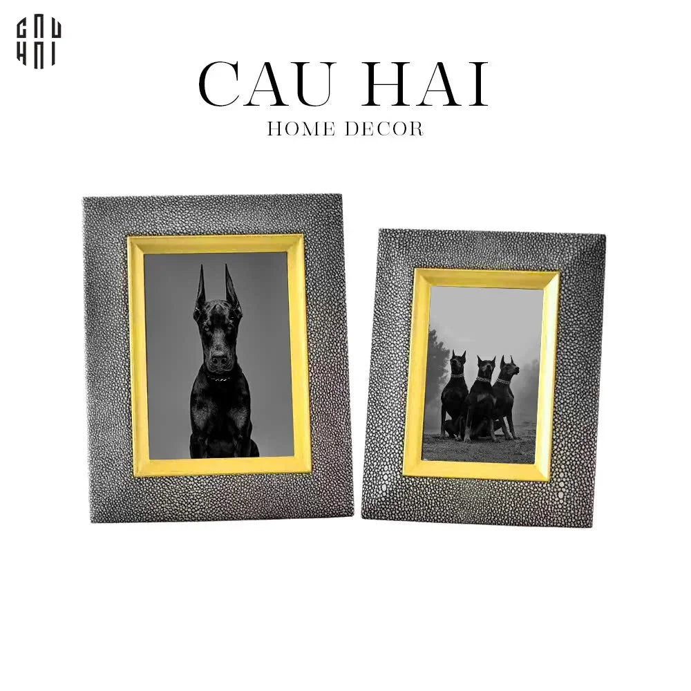 SET KHUNG ẢNH DA LEATHER TIFFANY ÉLÉGANCE - CẬU HAI HOME DECOR