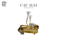 Set Lọ Gia Vị Persian Golden Callac Lily Vanity-CẬU HAI HOME DECOR
