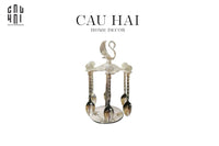 Set Muỗng - Silver Coffee Spoon Swan Carousel 6 Cái-CẬU HAI HOME DECOR