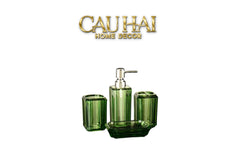 Set Nhà Tắm Acrylic 4 Món Emerald Gemstone Bathroom Vanity Set 4pcs-CẬU HAI HOME DECOR
