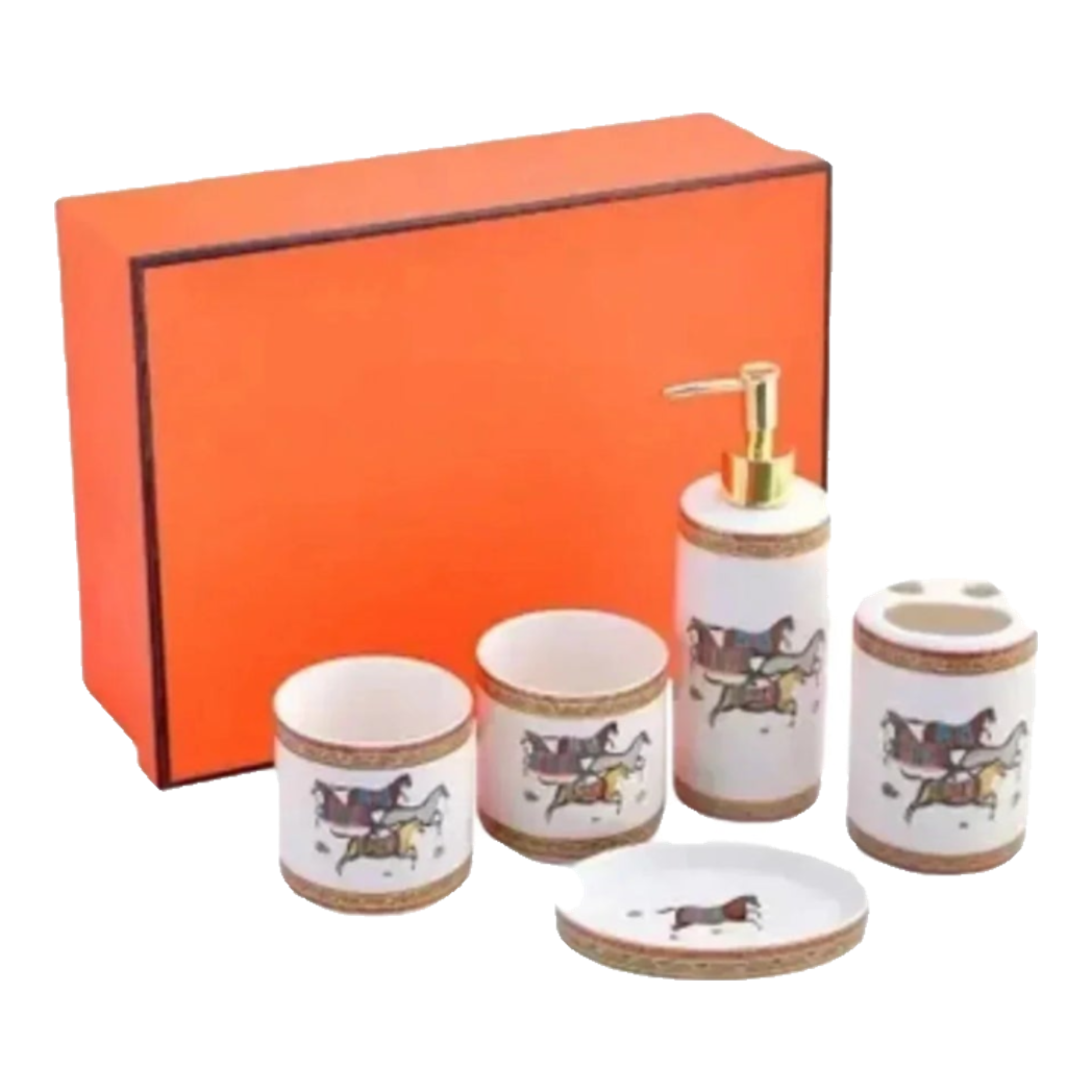 Maison Couture - Set Nhà Tắm H Class Oriental Héritage Cheval Premium 5Pcs Bathroom Vanities-Set nhà tắm bathroom vanities-Đối tác tại Trung Quốc theo từng đơn đặt hàng-CẬU HAI HOME DECOR