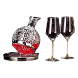 Set Quà Tặng Bình Lắc và 2 Ly Vang Pha Lê Cannage Héritage 3pcs-BÌNH RƯỢU-CẬU HAI HOME DECOR-CẬU HAI HOME DECOR