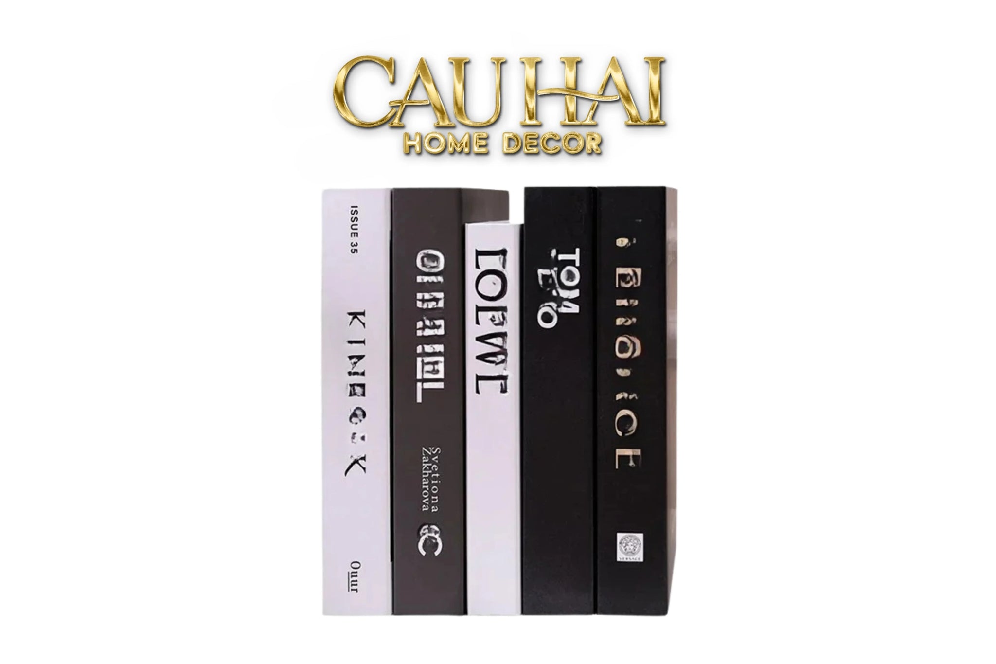 Set Sách Trang Trí Phong Cách Hiện Đại Size L-CẬU HAI HOME DECOR