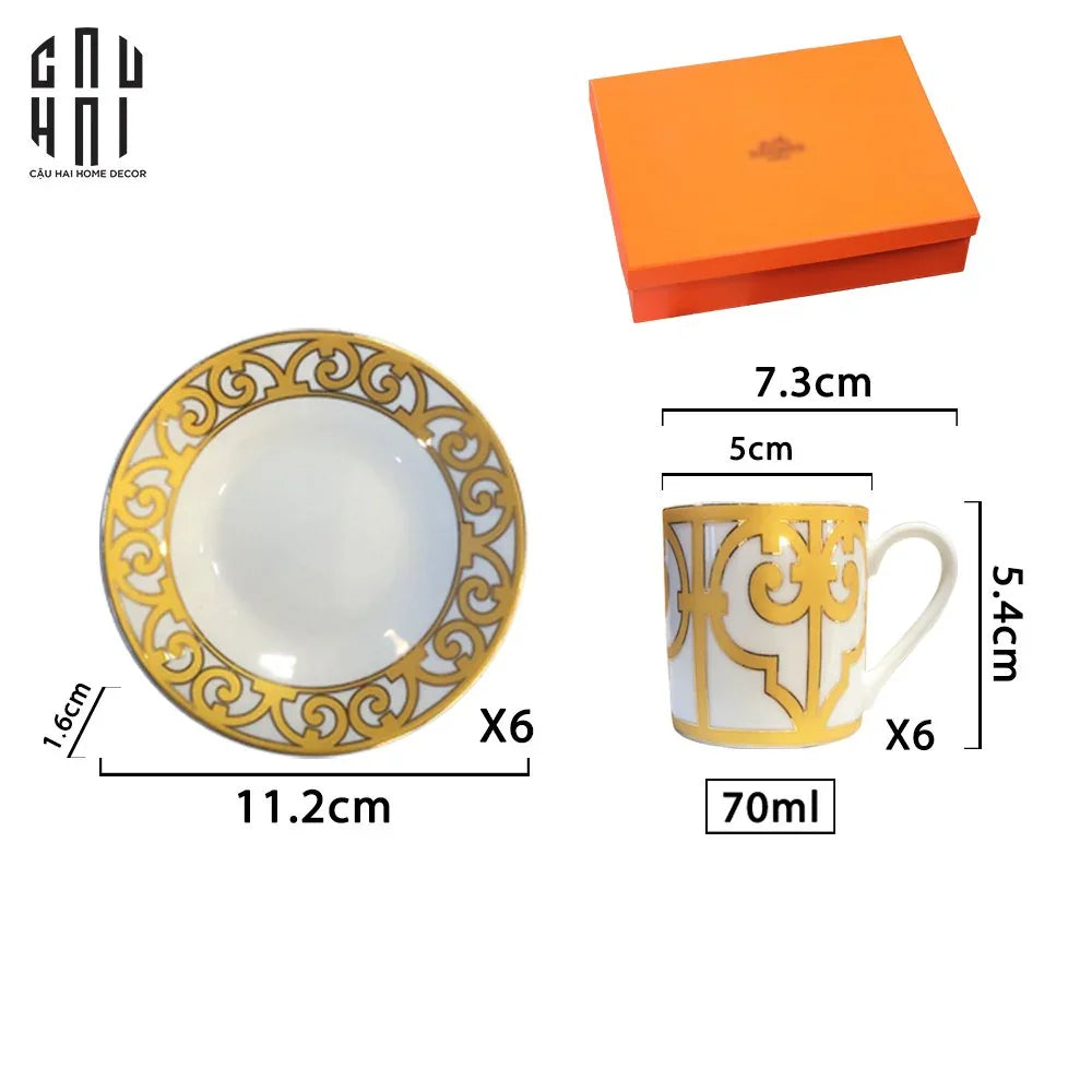 SET 6 TÁCH CÀ PHÊ ESPRESSO PETITE ELITE - CẬU HAI HOME DECOR