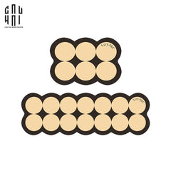 Set Thảm Bếp Da 45x75/150 Cao Cấp - Multi Dot Latte-CẬU HAI HOME DECOR