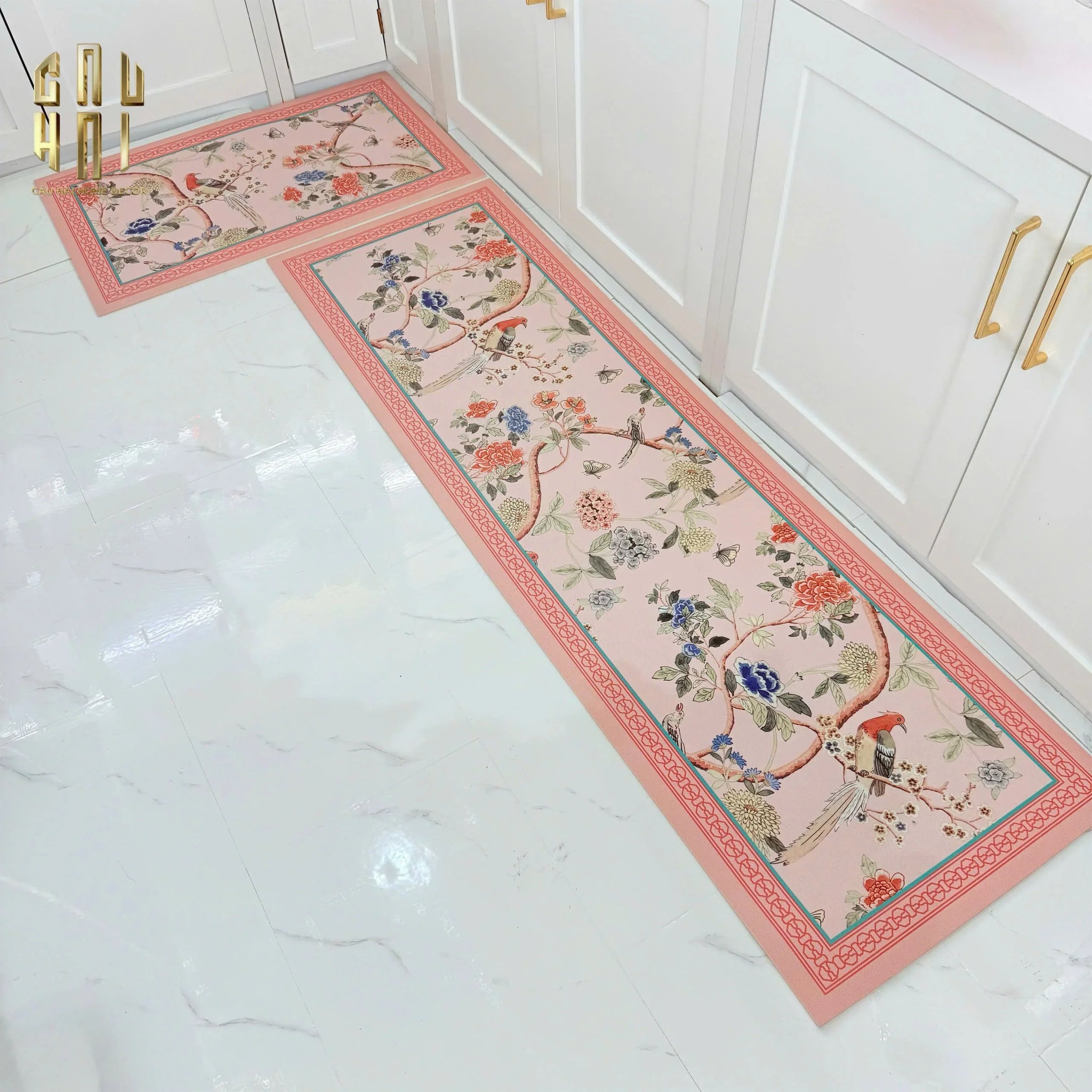 SET THẢM BẾP DA 45x75/150 LA MUSE - CẬU HAI HOME DECOR