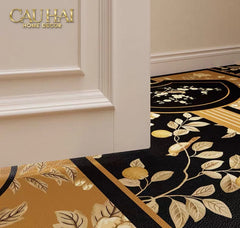 Set Thảm Bếp Da Cao Cấp - Water & Oil Repellent - 45x75/150 Cloud of Golden Era-CẬU HAI HOME DECOR