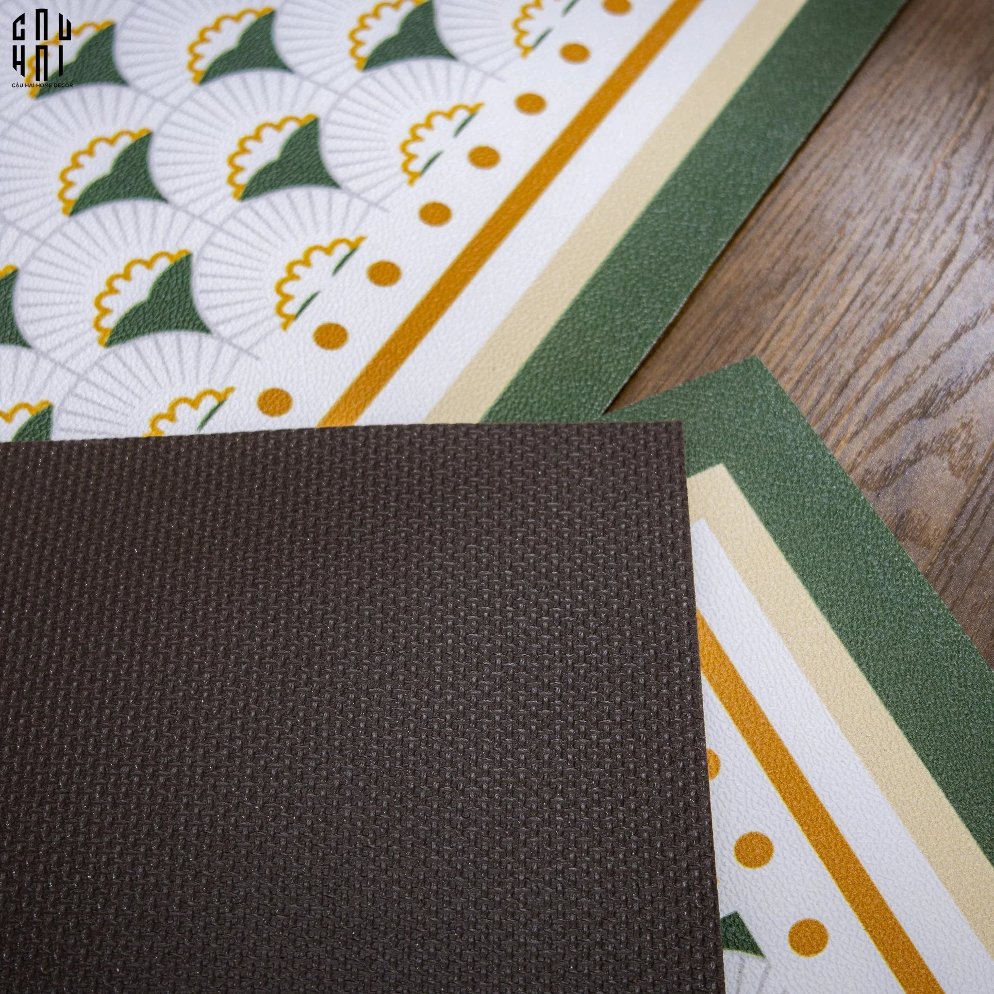 SET THẢM BẾP DA MURPHY - CẬU HAI HOME DECOR