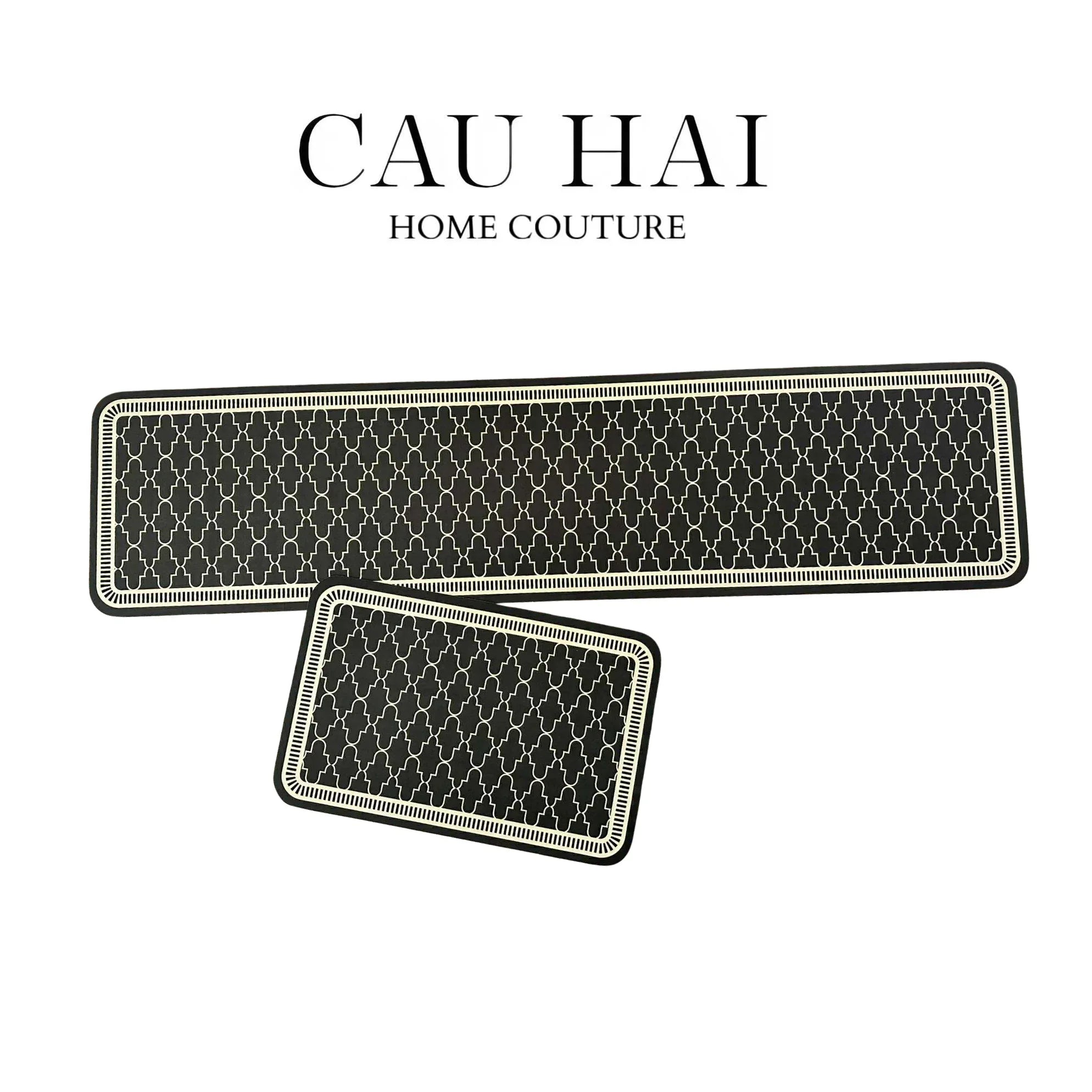 SET THẢM BẾP MICROFIBER 180 - ATHENA TRELLIS - CẬU HAI HOME DECOR