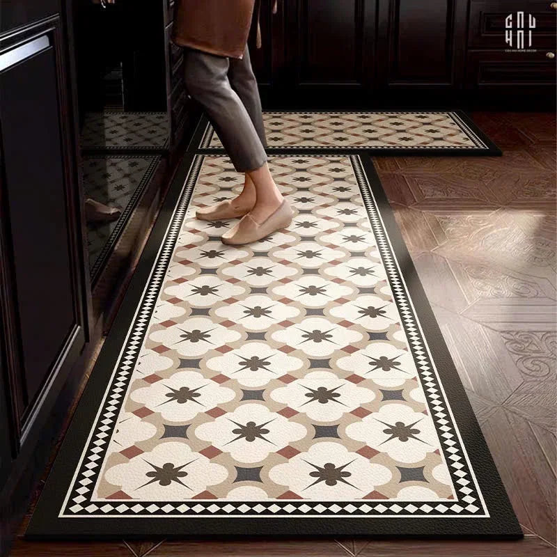 SET THẢM BẾP MICROFIBER PEARL CASTLE 1M6 - CẬU HAI HOME DECOR