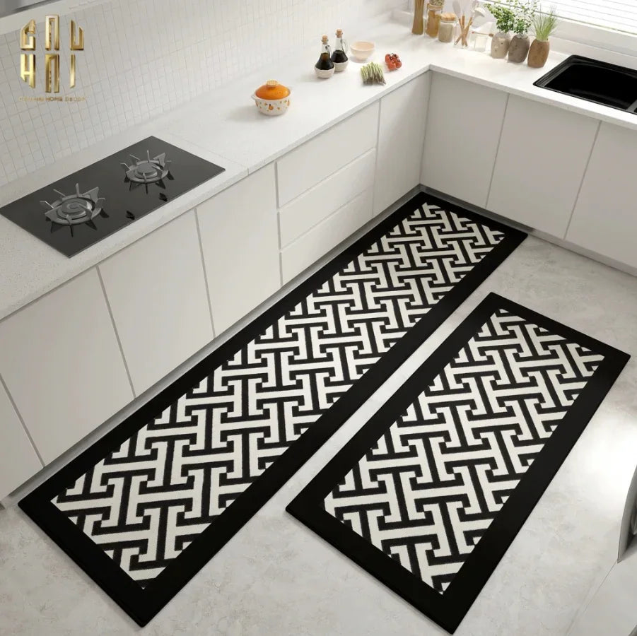 Set Thảm Bếp Nhung Bỉ 145x75/150 - Lignes D'Art-CẬU HAI HOME DECOR