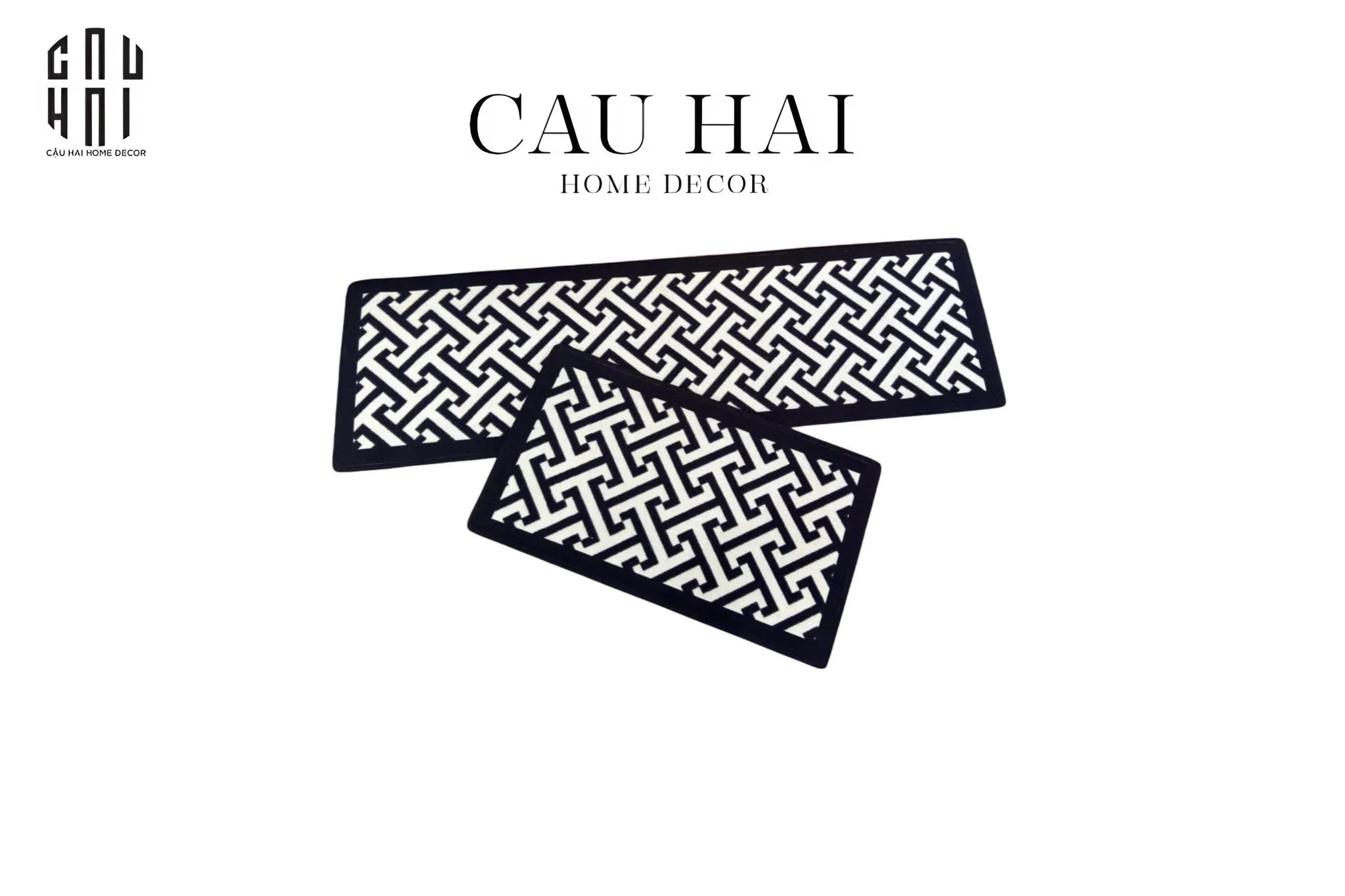 SET THẢM BẾP NHUNG BỈ 150 LIGNES D'ART - CẬU HAI HOME DECOR
